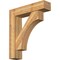 Ekena Millwork Westlake Block Rough Sawn Bracket w/ Offset Brace, Western Red Cedar, 8"W x 34"D x 38"H BKT0806X34X38WTL05RWR - alternate 1